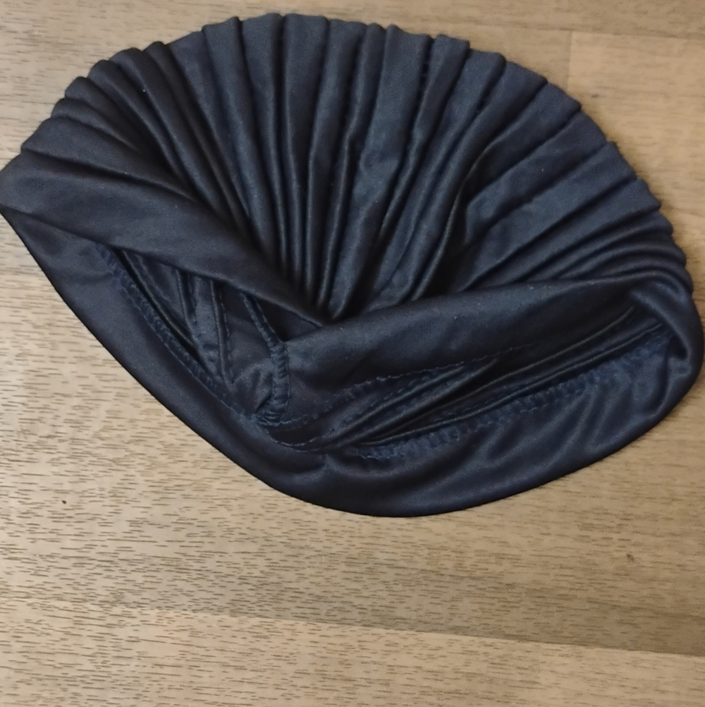 Vintage 1970s Art Deco Polyester Womens Disco Turban Style Hat One Size - Picture 1 of 2